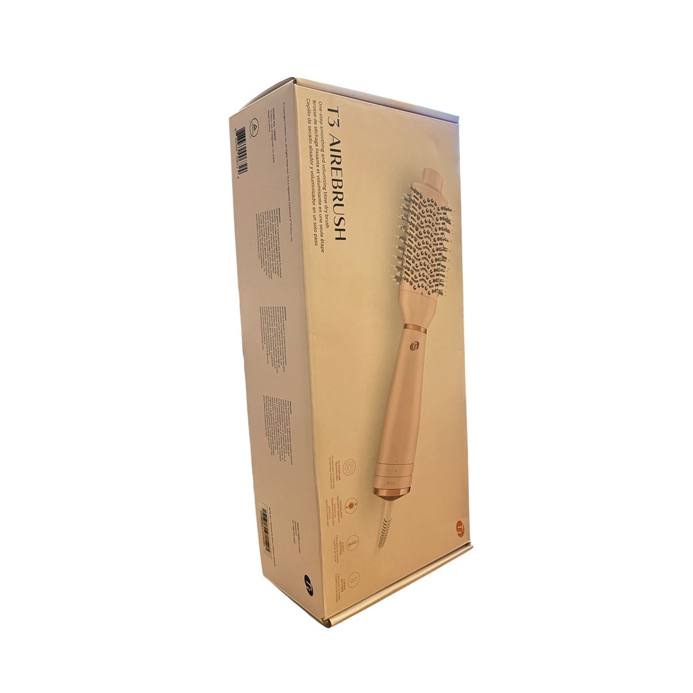 T3 AireBrush One-Step Smoothing‎ Volumizing Blow Dry Brush White Rose Gold
